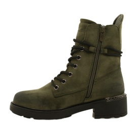 Evento Cizme Înalte Cu Fermoar Verde 21BT35-4226 1