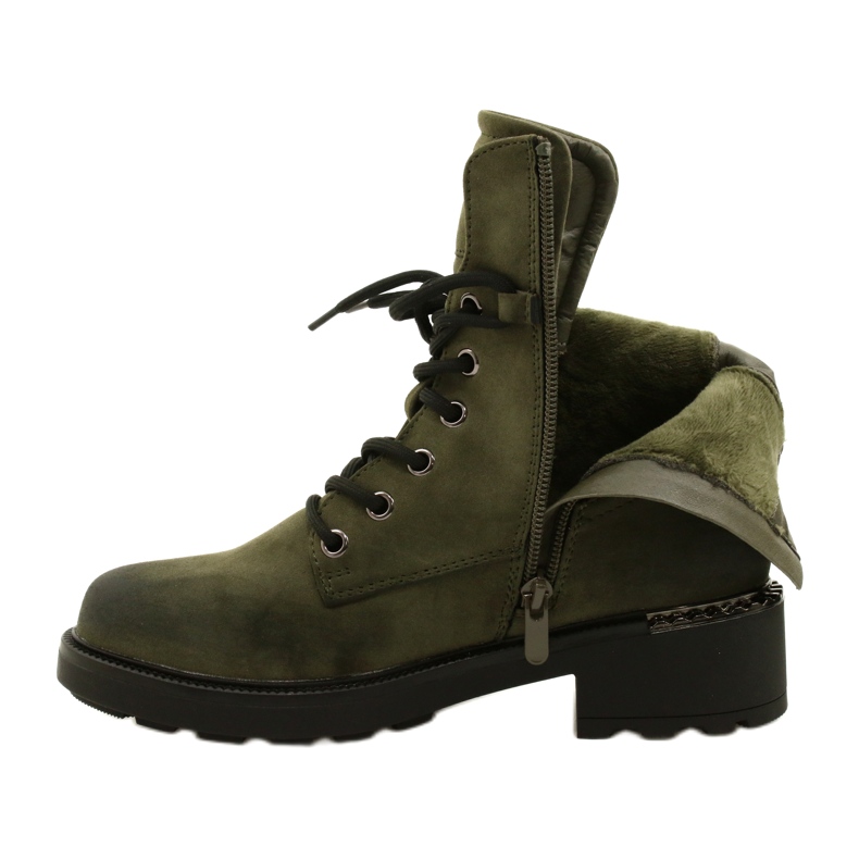Evento Cizme Înalte Cu Fermoar Verde 21BT35-4226 4 Evento Cizme Înalte Cu Fermoar Verde 21BT35-4226 4