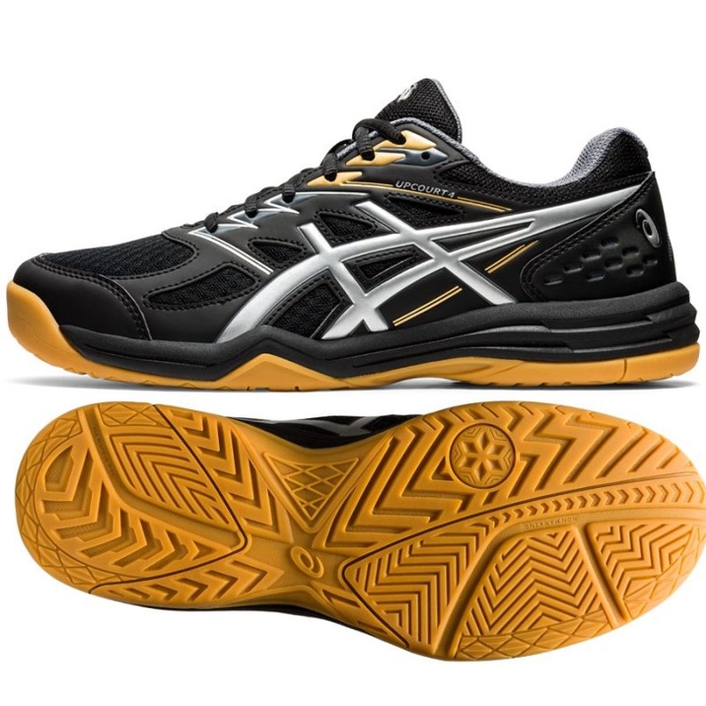 Asics Upcourt 4 1071A053-001 pantofi de volei negru negru 1