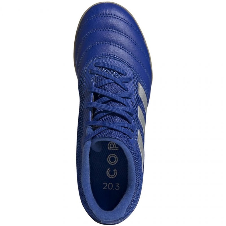 Ghete de fotbal Adidas Copa 20.3 In Sala Jr EH0906 argintiu, albastru albastru 1