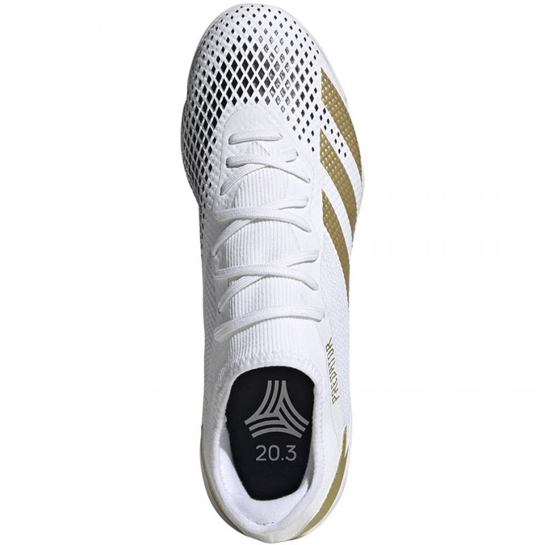 Ghete de fotbal Adidas Predator 20.3 L În M FW9192 alb de aur 1