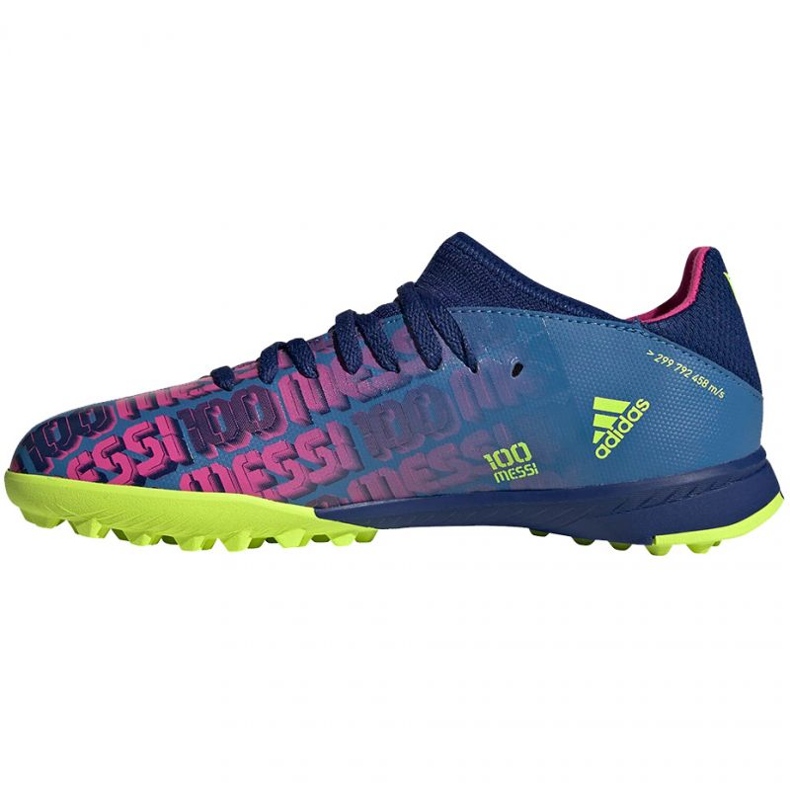 Ghete de fotbal Adidas X Speedflow Messi.3 Tf Jr FY6904 bleumarin, violet, albastru, multicolor albastru 1