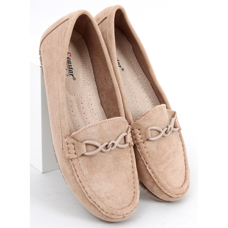 Mocasini de damă Saga Khaki bej 2