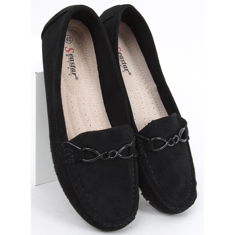 PA1 Mocasini Saga Black pentru dama negru 2