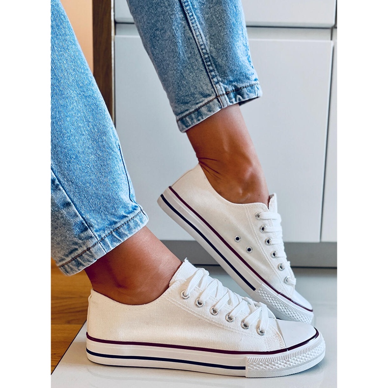 Tenisi clasici de dama Basic White alb 2 Tenisi clasici de dama Basic White alb 2