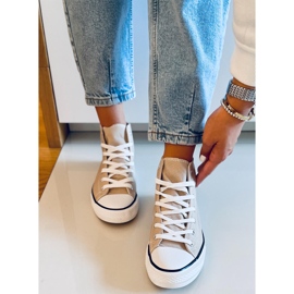 Adidași din pânză Jude Khaki glezna bej 1 Adidași din pânză Jude Khaki glezna bej 1