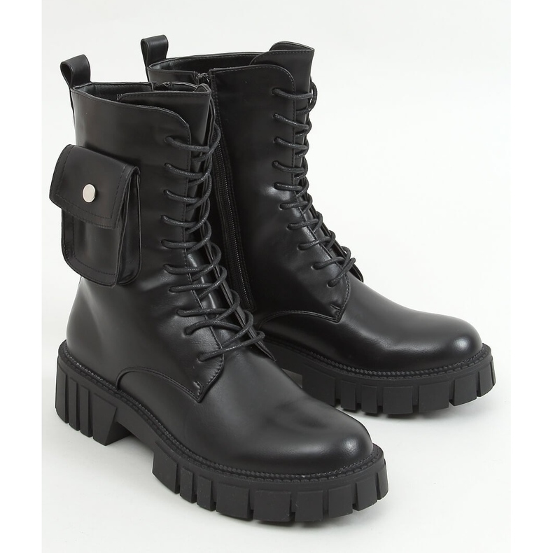 Muncitori cu o poșetă Maruna Black negru 1