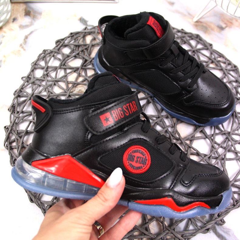 Pantofi sport de iarna neagra pentru baieti Big Star KK374095 negru 1