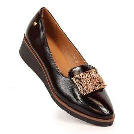 Pantofi lăcuiți, pane slip-on, Potocki negru 1