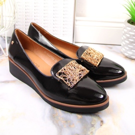 Pantofi lăcuiți, pane slip-on, Potocki negru 4