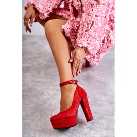 WS1 Pompe din piele intoarsa pe platforma rosie Rivia roșu 2 WS1 Pompe din piele intoarsa pe platforma rosie Rivia roșu 2