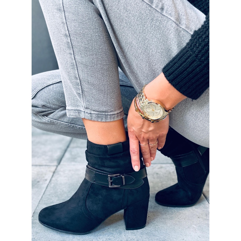 Cizme din piele de căprioară negre Terr negru 1 Cizme din piele de căprioară negre Terr negru 1