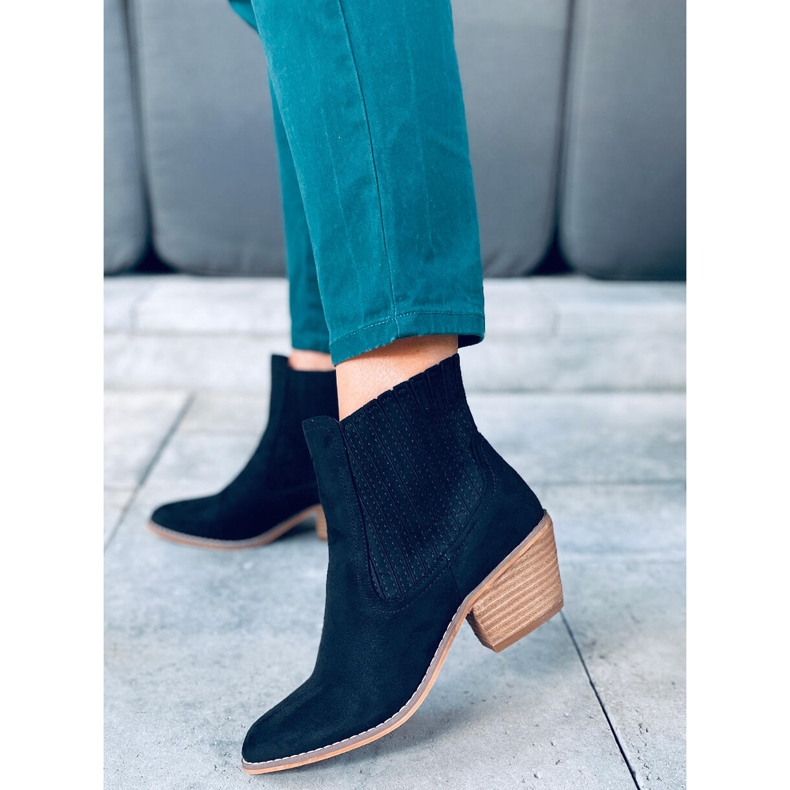 Korsa Cizme de cowboy negre negru 1