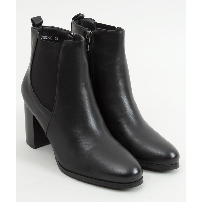 Cizme clasice cu toc de la Elvira Black negru 1 Cizme clasice cu toc de la Elvira Black negru 1