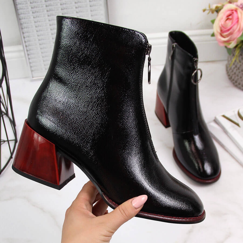 Cizme de dama lacuite lacuite Filippo negre negru 2