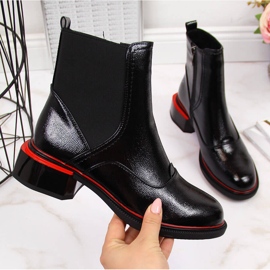 Cizme Jodhpur dama neagra din piele lacuita Filippo negru 2 Cizme Jodhpur dama neagra din piele lacuita Filippo negru 2