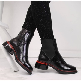 Cizme Jodhpur dama neagra din piele lacuita Filippo negru 1 Cizme Jodhpur dama neagra din piele lacuita Filippo negru 1