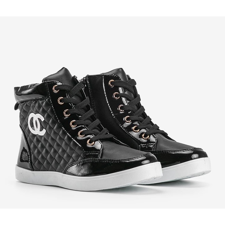 Pantofi înalți R18-2 negru 2