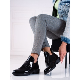 Cizme joase dama Vinceza din piele lacuita negru 1 Cizme joase dama Vinceza din piele lacuita negru 1