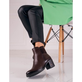 W. Potocki Cizme clasice de dama maro de la Potocki 2