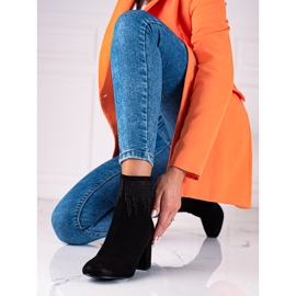 T.Sokolski Cizme de piele intoarsa de dama pe postul Sokolski negru 1