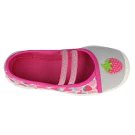 Papuci copii Befado cu capsuni 116X305 roz 1
