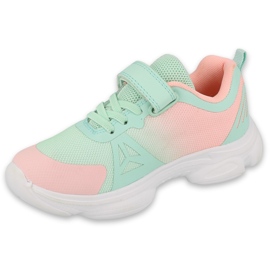 Pantofi pentru tineret colorati Befado 516Q120 roz verde 3