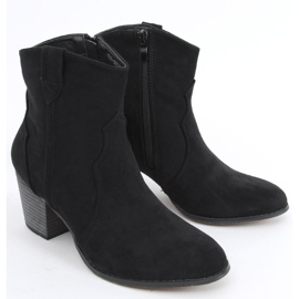 Cizme de cowboy Seed Black cu toc înalt negru 1