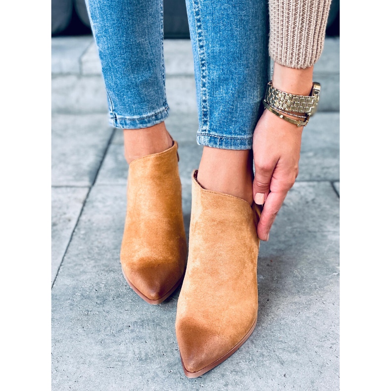Botine Ankara Camel maro 2