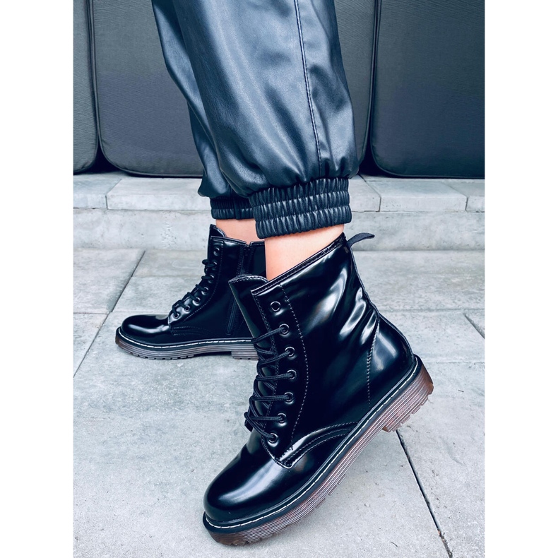 Botine de dama Dona Black negru 2