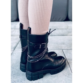 Lucrători cu șireturi Lauma Black negru 3