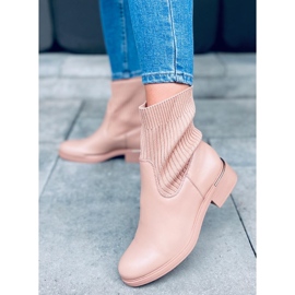 BM Botine superioare sock Sendi Nude bej 1