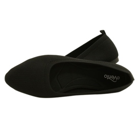 Evento Balerini confortabili negri tricotati 21BL02-4030 Negru 5 Evento Balerini confortabili negri tricotati 21BL02-4030 Negru 5