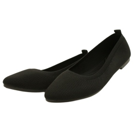 Evento Balerini confortabili negri tricotati 21BL02-4030 Negru 3