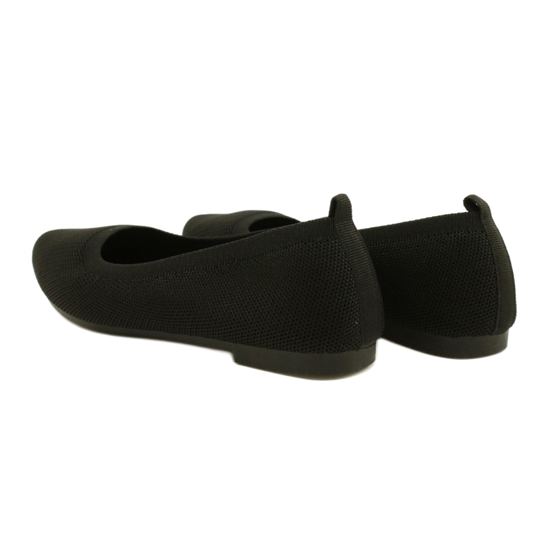 Evento Balerini confortabili negri tricotati 21BL02-4030 Negru 6 Evento Balerini confortabili negri tricotati 21BL02-4030 Negru 6