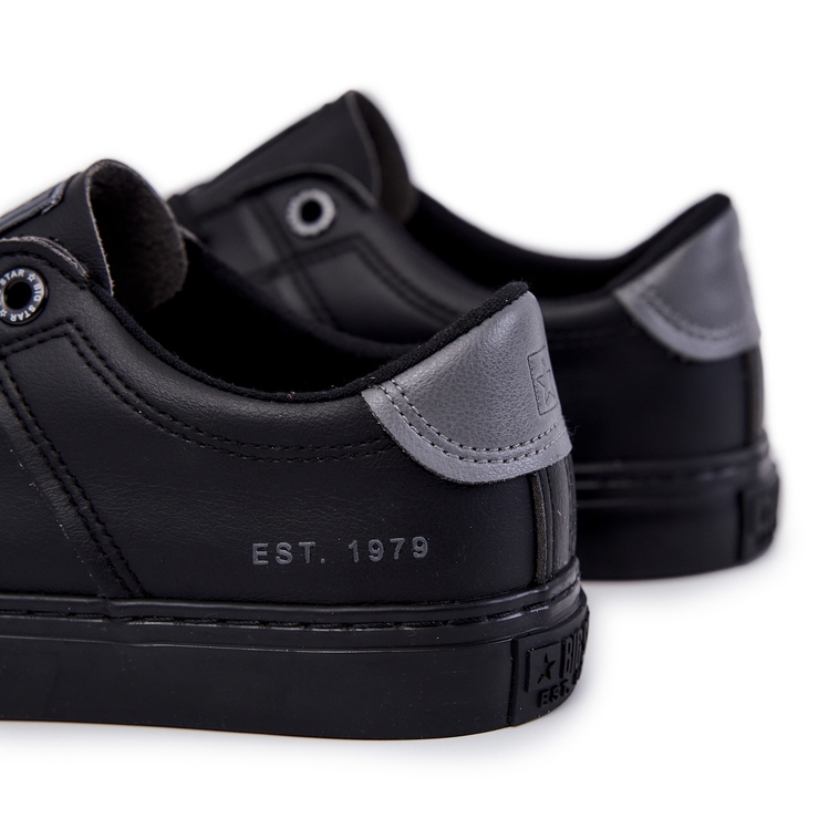 Pantofi de sport pentru bărbați din piele Big Star JJ174108 negru 4