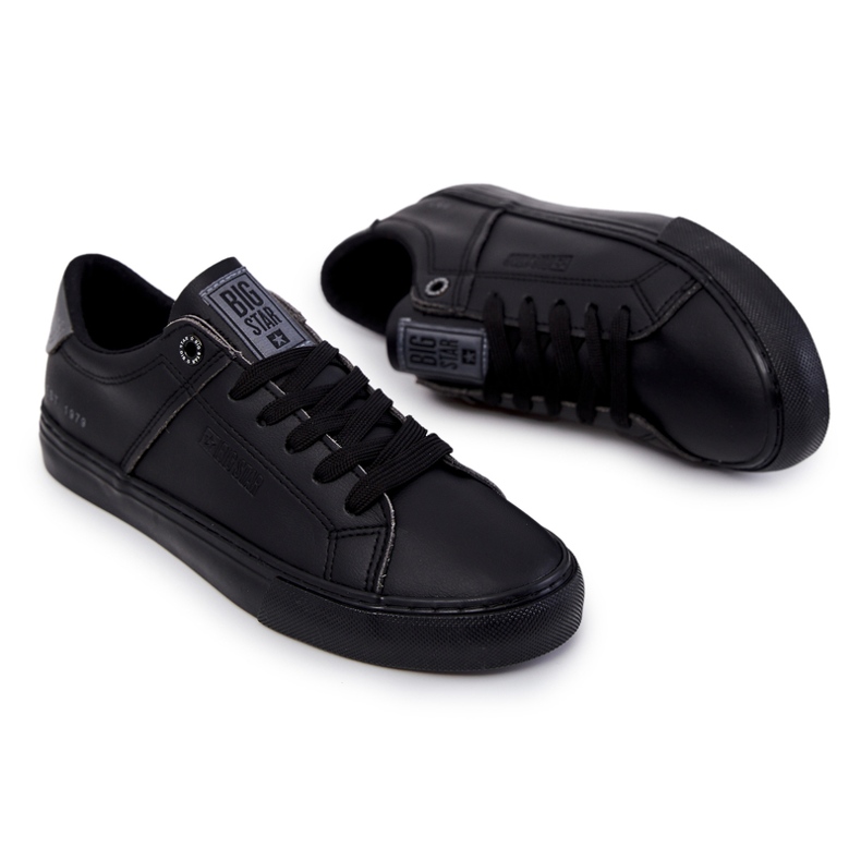 Pantofi de sport pentru bărbați din piele Big Star JJ174108 negru 1