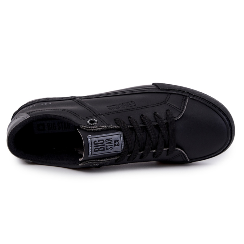 Pantofi de sport pentru bărbați din piele Big Star JJ174108 negru 2