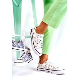 PS1 Pantofi de damă cu flori albe Janey 3