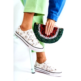 PS1 Pantofi de damă cu flori albe Janey 5