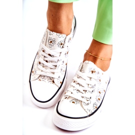 PS1 Pantofi de damă cu flori albe Janey 7