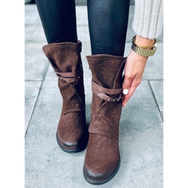 Cizme militare dama Aina Brown maro 1 Cizme militare dama Aina Brown maro 1