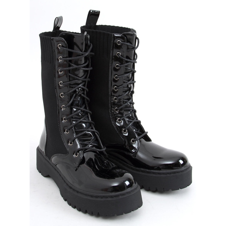 Muncitorii ciorapi superiori Soks Negru 2