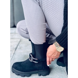 Ghete Chelsea cu partea superioară Calipso Black negru 1 Ghete Chelsea cu partea superioară Calipso Black negru 1