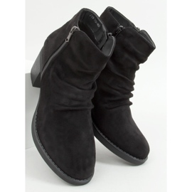 Cizme Baflo Black cu toc lat negru 1