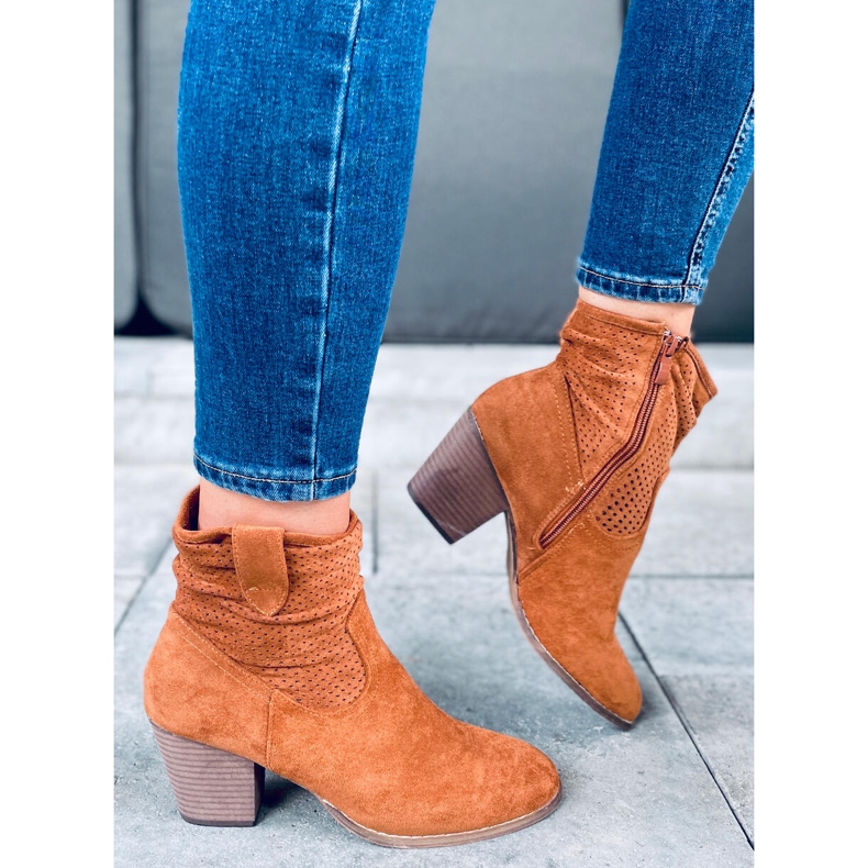 Tocuri înalte Fonda Camel maro 1