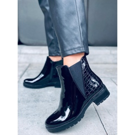 Ghete Chelsea izolate Duni Black negru 2