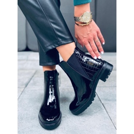 Ghete Chelsea izolate Duni Black negru 1