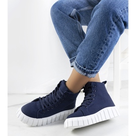 BM Tenisi bleumarin pe platforma Horizo albastru 1