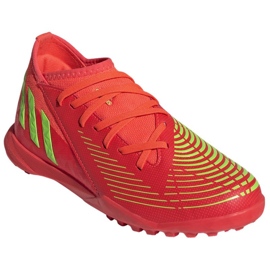 Pantofi Adidas Predator Edge.3 Tf Jr GV8503 roșu portocale si rosii 3